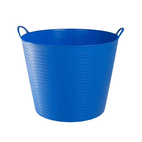 Horze Zofty Eimer, flexibel, 30 Liter blau